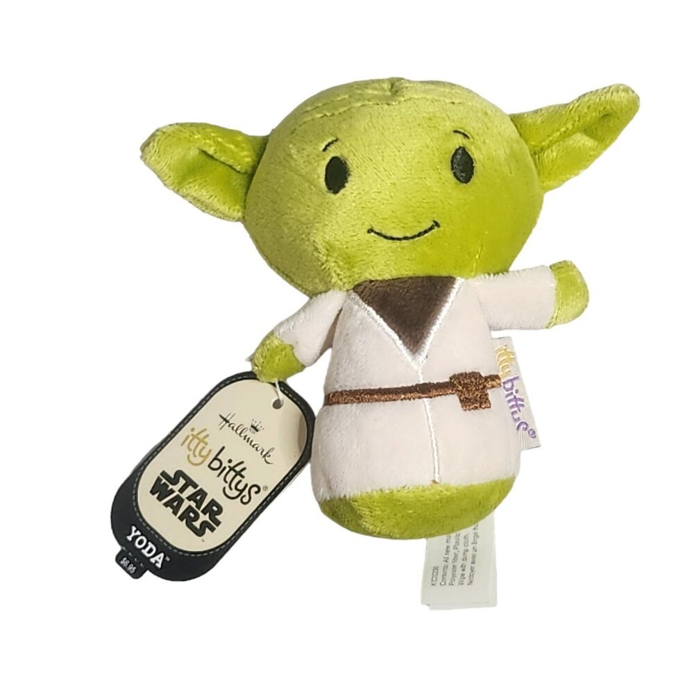 Hallmark Itty Bitty Star Wars Yoda 2016 NWT Plush Bean Bag Toy 4.5"
